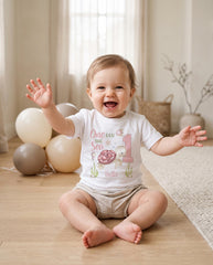 ONEder the Sea Turtle First Birthday Bodysuit, Personalized Girl