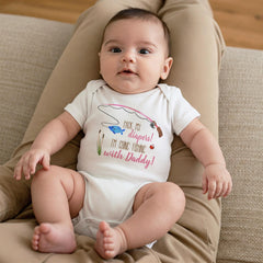 Pack My Diapers I'm Going Fishing With Daddy Bodysuit, Girl Fishing Gift