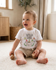 Wild One Safari Birthday Bodysuit, First Birthday Boy Outfit