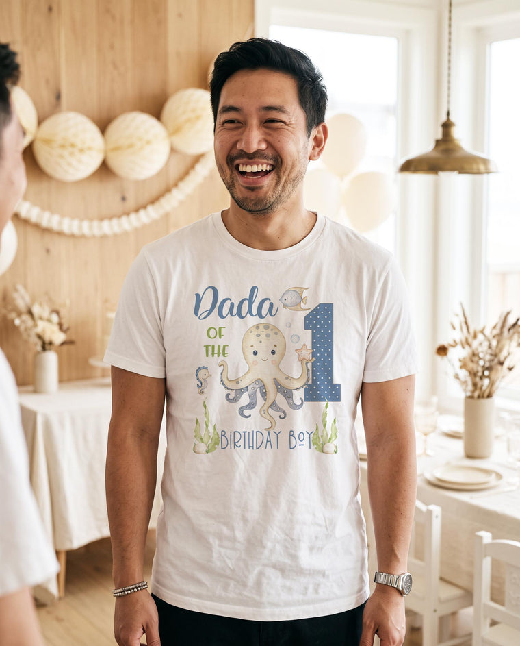 Under the Sea Party, Dad Birthday shirt, 1st Birthday, Ocean Party, Shark Birthday, Ofishally One, Daddy of the Birthday Boy, ONEder Sea