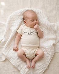 Explore More Organic Baby Bodysuit, Unisex Baby Shower Gift