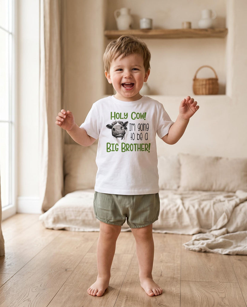 Big Brother Cow Shirt, Brothers Shirts, Promoted to Big Brother, Herd