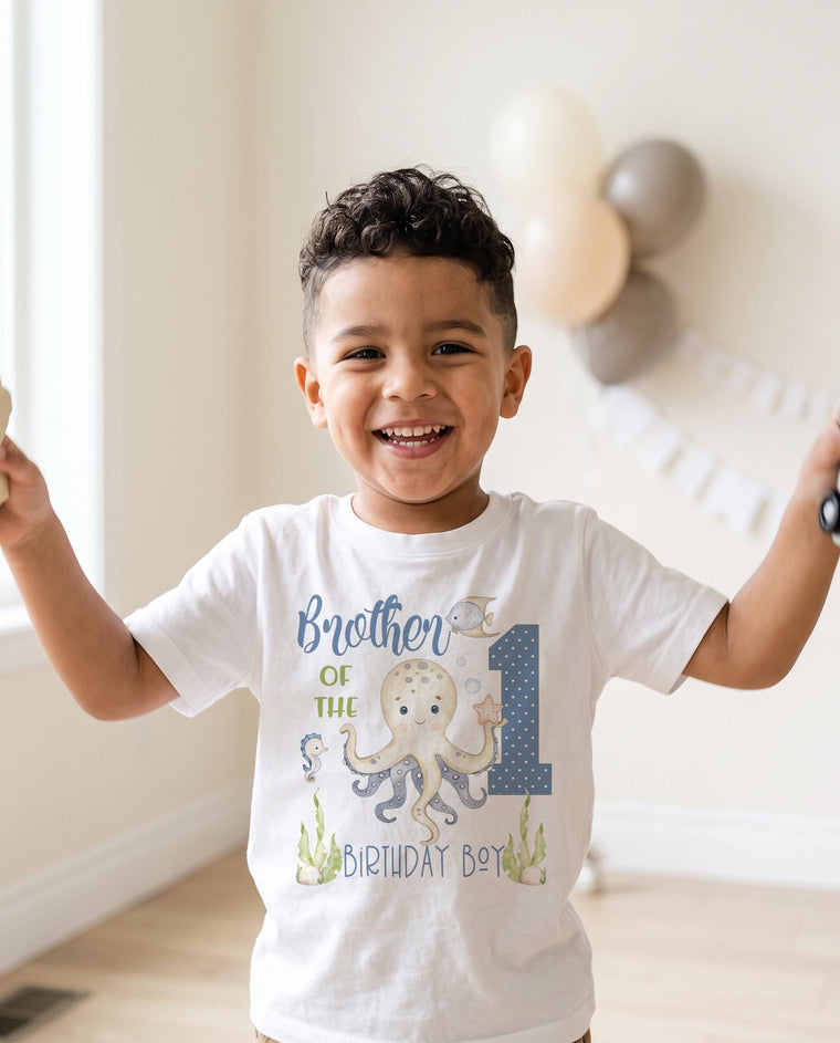 Under the Sea Party, Octopus Birthday, Brother of Birthday Boy, 1st Birthday, O'Fishally One, Ocean Party, Fish Birthday, Sealife birthday