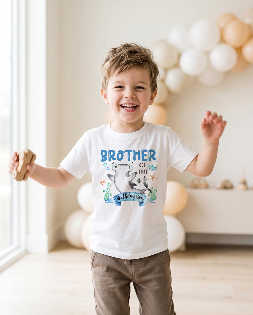 Brother of the Birthday Boy sea creature matching sibling shirt