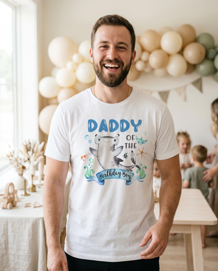 Daddy Shark Birthday Shirt, Under the Sea Party