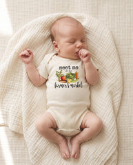 Meet Me at the Farmer's Market Organic Baby Bodysuit, Unisex Gift