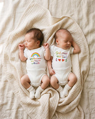 Rainbow Twins, Rainbow Baby Gift, Twins Gift, Miracle Babies, Baby Shower Gifts, Rainbow Baby Onesie®, Twins Reveal, Baby Announcement, Twin