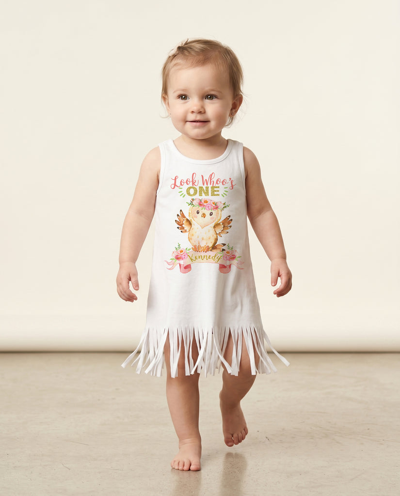 Look Whoo’s One Personalized Birthday Outfit, Owl Theme