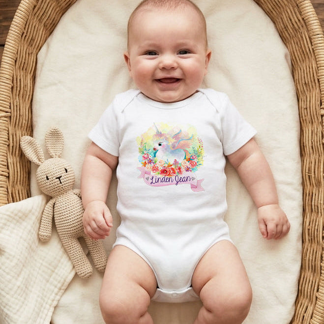 Personalized Unicorn Baby Gift