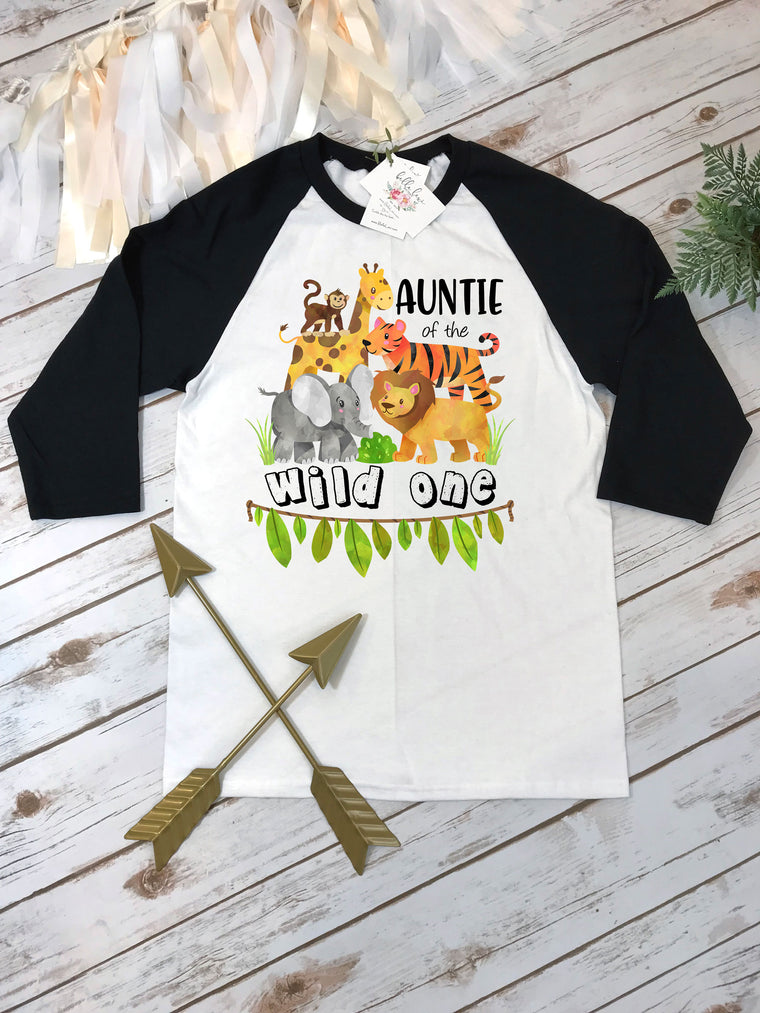 Auntie of the Wild One, Wild One Party, Jungle Birthday, Safari Birthday